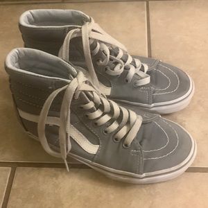 Vans size 5 women’s gray high top sneakers